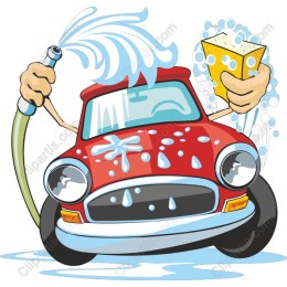 Clean Car Cartoon