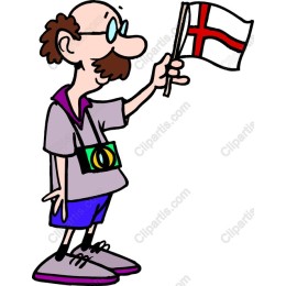 Quirky English Flag Waver