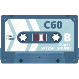 Retro C60 Audio Cassette