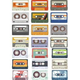 Retro Cassette Tape Bundle
