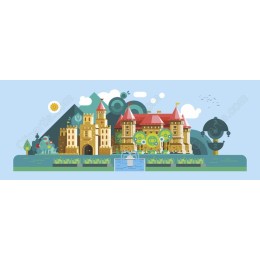 Whimsical Fairy-Tale Castle