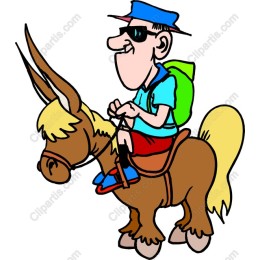 Whimsical Adventurer on Horse