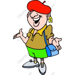 Cheerful Cartoon Art Character