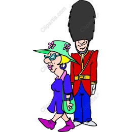 Quirky Lady and Guard