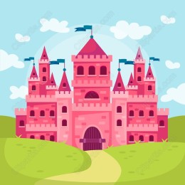 Whimsical Pink Castle