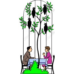 Charming Outdoor Dining Scene