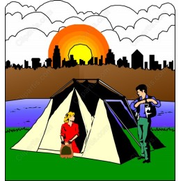 Sunset Camping Adventure