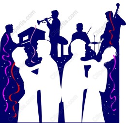 Elegant Celebration : Dancing Couples & Musicians