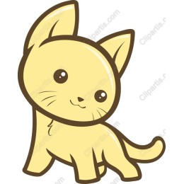 Charming Yellow Cartoon Cat