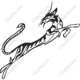 Elegant Feline - Leaping Cat
