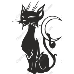 Whimsical Black Cat