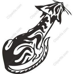 Stylized Cat in and