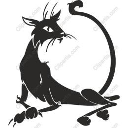 Sleek Stylized Cat