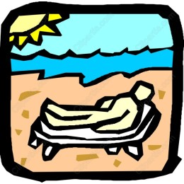 Relaxing Beach Sunbather