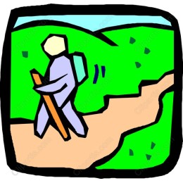 Hiker on Trail