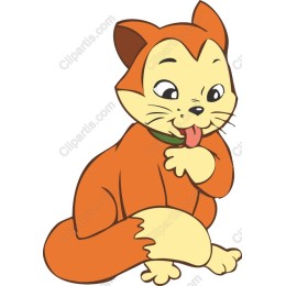 Charming Cartoon Cat