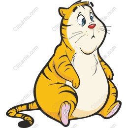 Pudgy Cartoon Tiger