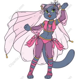 Whimsical Cat Character