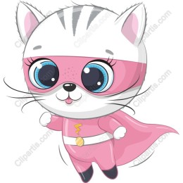 Adorable Superhero Cat