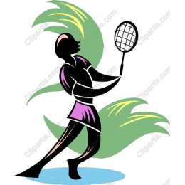 Vibrant Tennis Player