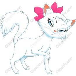 Charming White Cat