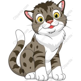 Charming Cartoon Cat