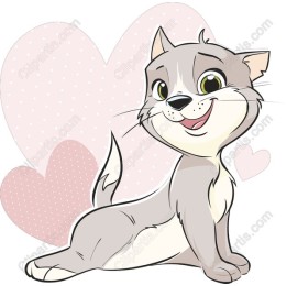 Adorable Cartoon Cat