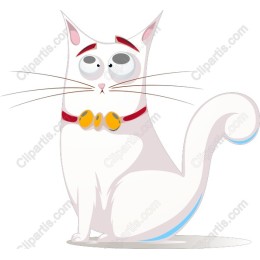 Charming White Cat