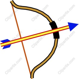 Vibrant Bow and Arrow