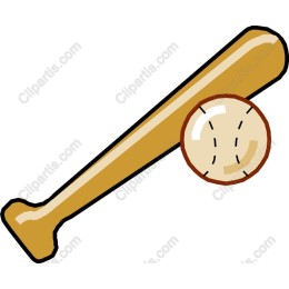 Vintage Baseball Bat and Ball