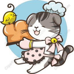 Whimsical Cat Chef