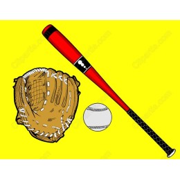 Classic Baseball Set: Bat, Glove, and Ball