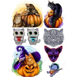 Whimsical Cat Halloween Bundle
