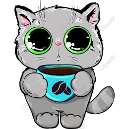 Cute Coffee Cat