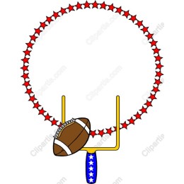 Football Goalpost with Stars