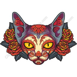 Floral Cat work