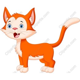Cheerful Cartoon Cat