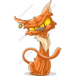 Whimsical Orange Cat