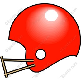 Red Football Helmet