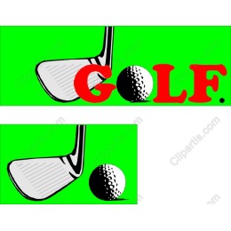 Vibrant Golf Club and Ball