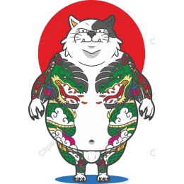 Chubby Cat Tattoo