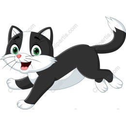 Playful Cartoon Cat