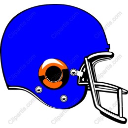 Bold Blue Football Helmet
