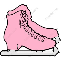 Charming Pink Ice Skate