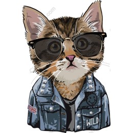 Trendy Cat in Sunglasses