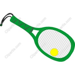 Vibrant Tennis Racket