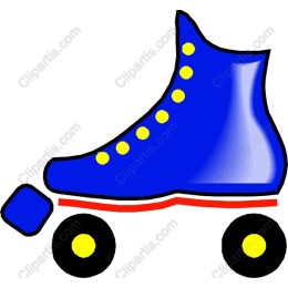 Blue Roller Skate
