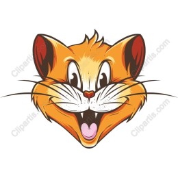 Charming Cartoon Cat Face