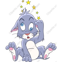 Playful Blue Rabbit