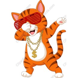 Trendy Tiger Cartoon